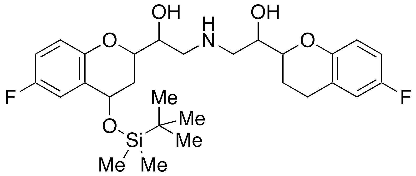 4-tert-Butyldimethylsilyloxy Nebivolol (Mixture of Diastereomers)