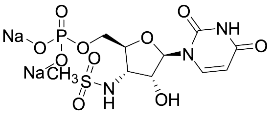 Sodium ((2S,3S,4R,5R)-5-(2,4-Dioxo-3,4-dihydropyrimidin-1(2H)-yl)-4-hydroxy-3-(methylsulfonamido)tetrahydrofuran-2-yl)methyl Phosphate