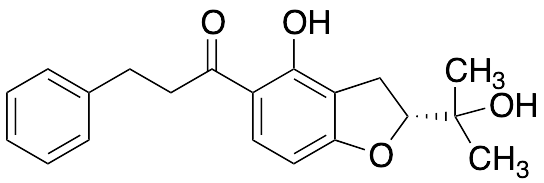 (R)-1-(4-Hydroxy-2-(2-hydroxypropan-2-yl)-2,3-dihydrobenzofuran-5-yl)-3-phenylpropan-1-one