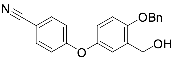 4-(4-(Benzyloxy)-3-(hydroxymethyl)phenoxy)benzonitrile