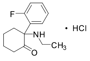 2-Deschloro-2-fluoro-N-ethylnorketamine Hydrochloride