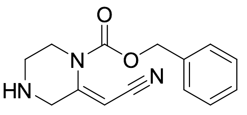 Benzyl-2-(cyanomethylene)piperazine-1-carboxylate (Mixture of Isomers)