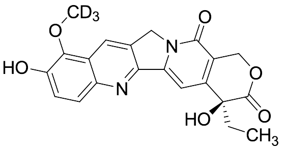 (S)-4-ethyl-4,9-dihydroxy-10-(methoxy-d3)-1,12-dihydro-14H-pyrano[3',4':6,7]indolizino[1,2-b]quinoline-3,14(4H)-dione