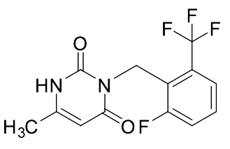 3-[[2-Fluoro-6-(trifluoromethyl)phenyl]methyl]-6-methyl-2,4(1H,3H)-pyrimidinedione