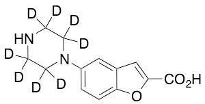 5-(1-Piperazinyl)benzofuran-2-carboxylic Acid-d8