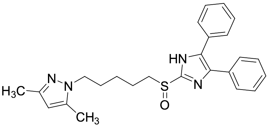 1-[5-[(4,5-Diphenyl-1H-imidazol-2-yl)sulfinyl]pentyl]-3,5-dimethyl-1H-pyrazole