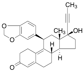 (11b,17b)-11-(1,3-Benzodioxol-5-yl)-17-hydroxy-17-(1-propyn-1-yl)estra-4,9-dien-3-one