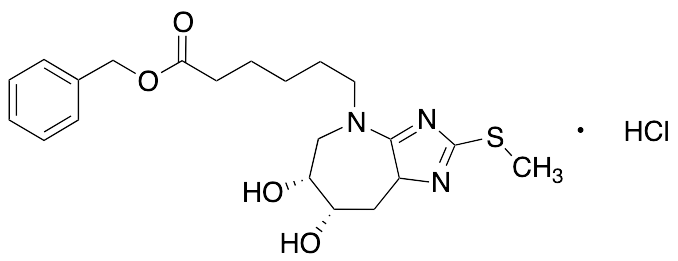Benzyl 6-((6R,7S)-6,7-Dihydroxy-2-(methylthio)-6,7,8,8a-tetrahydroimidazo[4,5-b]azepin-4(5H)-yl)hexanoate Hydrochloride