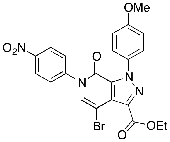 4-Bromo-1-(4-methoxyphenyl)-6-(4-nitrophenyl)-7-oxo-6,7-dihydro-1H-pyrazolo[3,4-c]pyridine-3-carboxylic Acid Ethyl Ester