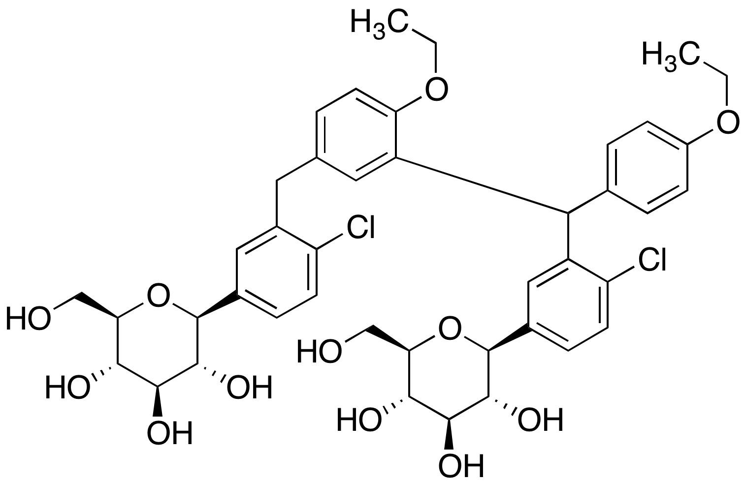 (1S)-1,5-Anhydro-1-C-[4-chloro-3-[(4-ethoxyphenyl)methyl]phenyl]-6-O-[1-C-[4-chloro-3-[(4-ethoxyphenyll)methyl]phenyl]-D-glucopyranosyl]-D-glucitol
