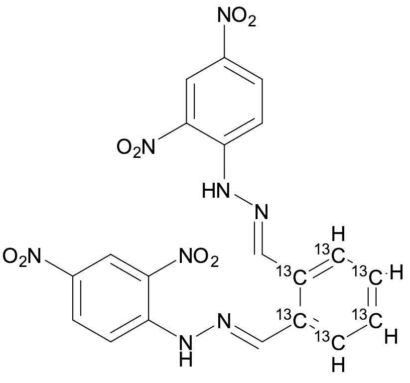 1,2-Bis((2-(2,4-dinitrophenyl)hydrazineylidene)methyl)benzene-¹³C₆