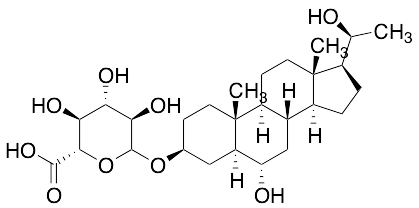 5alpha-Pregnan-3beta,6alpha,20beta-triol-3-O-D-glucuronide