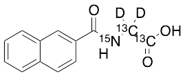 2-(Naphthalen-2-ylformamido)acetic Acid-13C2,15N,D2