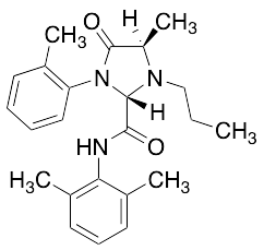 rac-trans-N-(2,6-Dimethylphenyl)-4-methyl-1-(2-methylphenyl)-5-oxo-3-propylimidazolidine-2-carboxamide