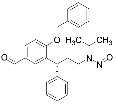 (R)-N-(3-(2-(Benzyloxy)-5-formylphenyl)-3-phenylpropyl)-N-isopropylnitrous amide