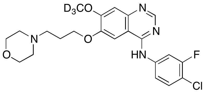 3-Deschloro-4-desfluoro-4-chloro-3-fluoro Gefitinib-d3