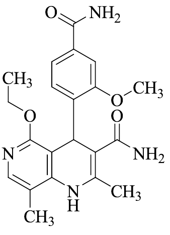 4-(4-Carbamoyl-2-methoxyphenyl)-5-ethoxy-2,8-dimethyl-1,4-dihydro-1,6-naphthyridine-3-carboxamide
