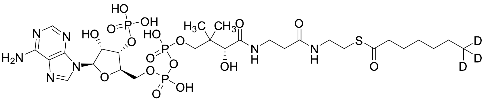 Heptanoyl-CoA -D3