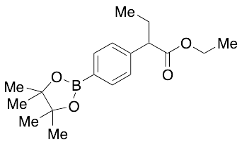 2-[4-(4,4,5,5-Tetramethyl-[1,3,2]dioxaborolan-2-yl)phenyl]butyric Acid Ethyl Ester