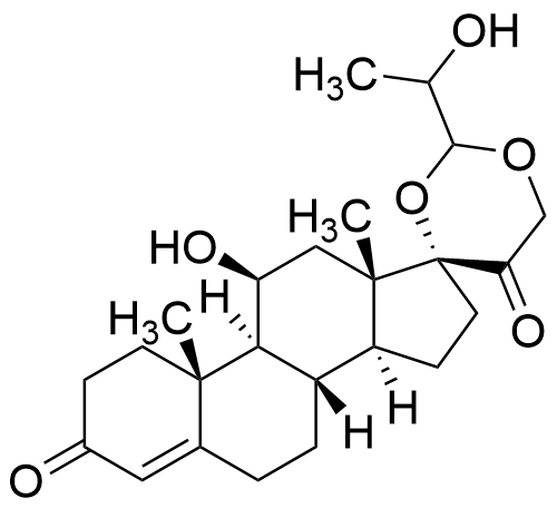 (2-Hydroxy)propanal cyclic 17,21-acetal Hydrocortisone (Mixture of Diastereomers)(>80%)