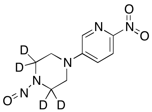 4-​(6-​Nitro-​3-​pyridinyl)​-​1-​nitroso-piperazine-​2,​2,​6,​6-​d4