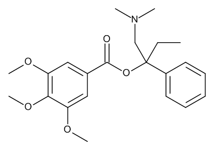 1-(Dimethylamino)-2-phenyl-2-butanyl 3,4,5-trimethoxybenzoate