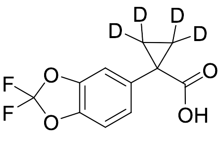 1-(2,2-Difluoro-1,3-benzodioxol-5-yl)cyclopropane-2,2,3,3-d4-carboxylic Acid