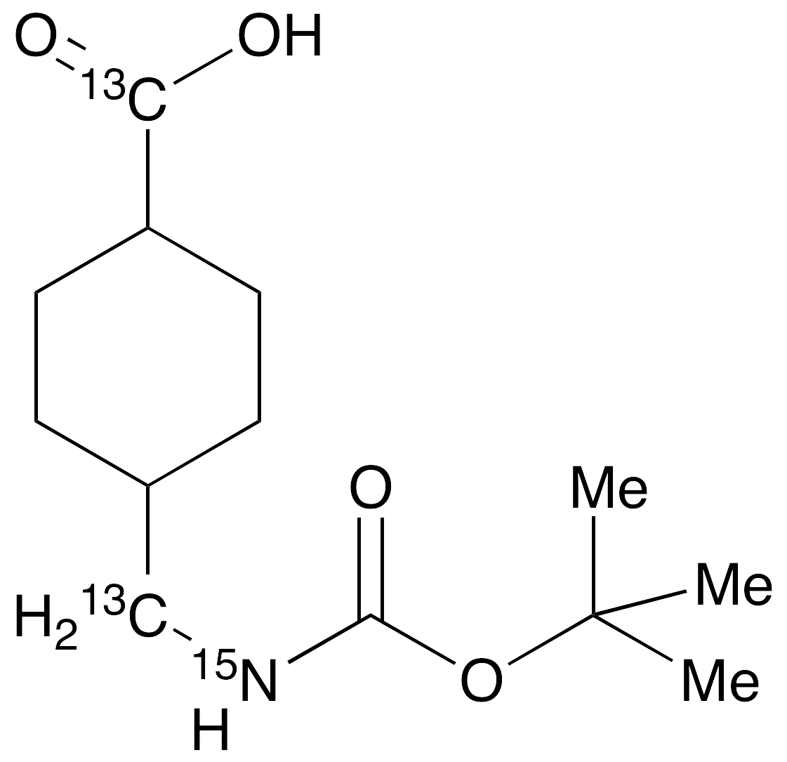 cis,trans-(1,1-Dimethylethoxy)carbonyl Tranexamic Acid-13C2,15N