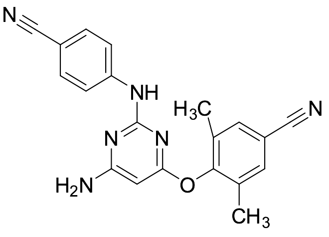 4-[[6-Amino-2-[(4-cyanophenyl)amino]-4-pyrimidinyl]oxy]-3,5-dimethylbenzonitrile