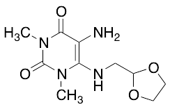 6-(((1,3-Dioxolan-2-yl)methyl)amino)-5-amino-1,3-dimethylpyrimidine-2,4(1H,3H)-dione