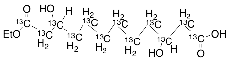 3,10-Dihydroxydodecanedioic-13C12 Acid 1-Ethyl Ester