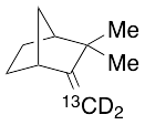 (-)-Camphene-13C,d2 (major) (>80%)