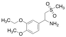 1-(3-Ethoxy-4-methoxy-phenyl)-2-methanesulfonylethylamine (~10% inorganics)