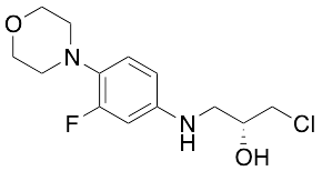 (2R)-1-Chloro-3-[[3-fluoro-4-(4-morpholinyl)phenyl]amino]-2-propanol
