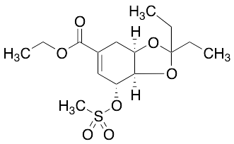 (3aR,7R,7aR)-Ethyl 2,2-Diethyl-7-((methylsulfonyl)oxy)-3a,4,7,7a-tetrahydrobenzo[d][1,3]dioxole-5-carboxylate