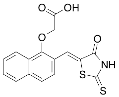 2-[[2-[(Z)-(4-Oxo-2-thioxo-5-thiazolidinylidene)methyl]-1-naphthalenyl]oxy]-acetic Acid