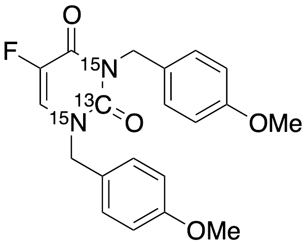 1,3-Bis(4-methoxybenzyl)-5-fluorouracil-15N2, 13C