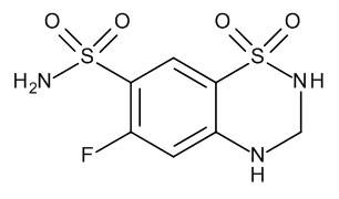 Deschloro-fluoro-hydrochlorothiazide