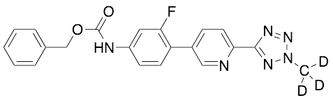 N-[3-Fluoro-4-[6-(2-methyl-2H-tetrazol-5-yl)-3-pyridinyl]phenyl]carbamic Acid Phenylmethyl Ester-d3