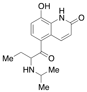 8-Hydroxy-5-[2-[(1-methylethyl)amino]-1-oxobutyl]-2(1H)-quinolinone