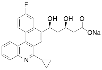 Sodium (3R,5S)-5-(6-Cyclopropyl-10-fluorobenzo[k]phenanthridin-8-yl)-3,5-dihydroxypentanoate