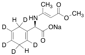 (R)-(+)-alpha-[(3-Methoxy-1-methyl-3-oxo-1-propenyl)amino]-1,4-cyclohexadiene-1-acetic-d5 Acid Sodium Salt
