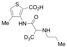 4-Methyl-3-[[1-oxo-2-(propylamino)propyl]amino]-2-thiophenecarboxylic Acid-d3
