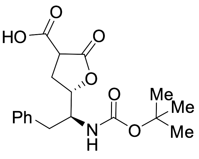 (5S)-5-((S)-1-((tert-Butoxycarbonyl)amino)-2-phenylethyl)-2-oxotetrahydrofuran-3-carboxylic acid
