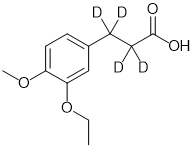 3-(3-Ethoxy-4-methoxyphenyl)propionic-2,2,3,3-d4 Acid