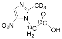 2-Methyl-5-nitroimidazole-1-acetic Acid-13C2, d3