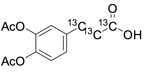 3-(3,4-Diacetoxyphenyl)-2l3,3l3-prop-2-enoic-1,2,3-13C3 Acid