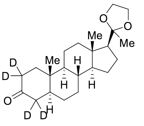 (5a)-Pregnane-3,20-dione-d4 Cyclic 20-(1,2-Ethanediyl Acetal)