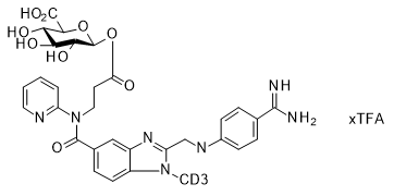 Dabigatran Acyl-beta-D-Glucuronide-d3 Trifluoroacetic Acid (>80%)