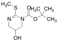 5,6-Dihydro-5-hydroxy-2-(methylthio)-, 1,1-dimethylethyl ester 1(4H)-pyrimidinecarboxylic acid